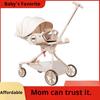 Baby Walking Artifact, Two-way Sitting and Lying Down, One-click Folding High Landscape 0-6 Years Old Baby Walking Cart