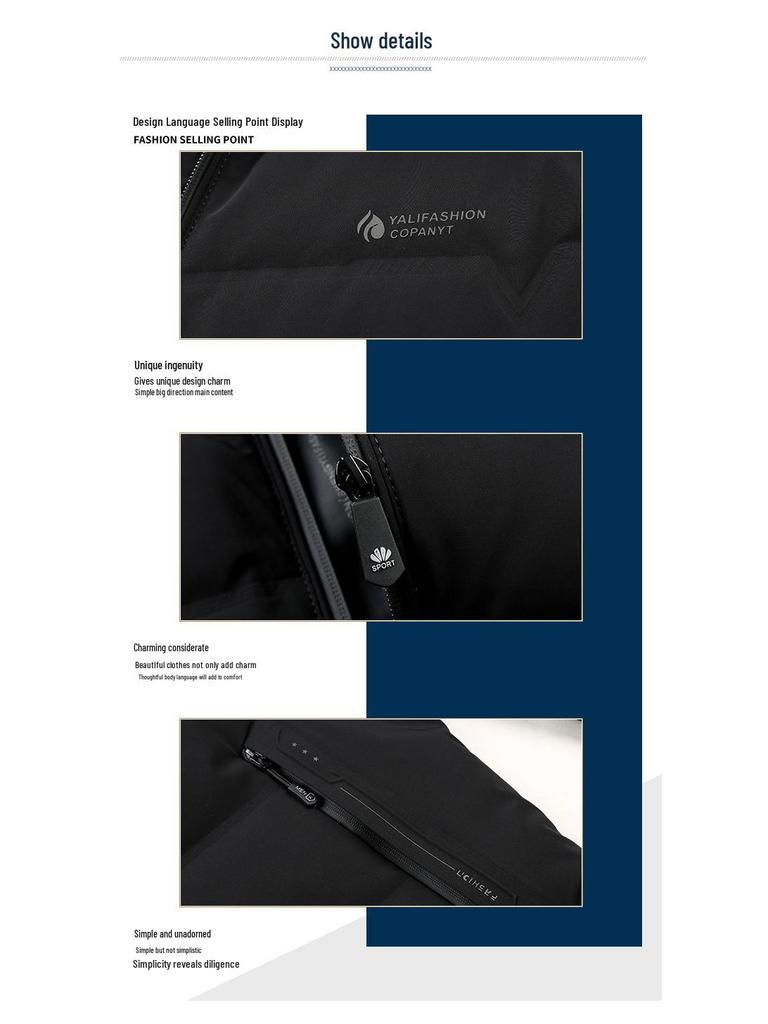 Мужская легкая пуховая куртка Pierre Cardin приталенного кроя - Повседневное пальто Осень/Зима для среднего и пожилого возраста