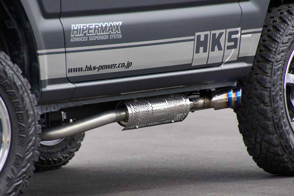 HKS Automobile Sports Muffler Liga Max Trail Master Suzuki Jimny JB64W Vehicle Inspection Compatible Intake and Exhaust System Parts 3BA- R06A(TURBO)