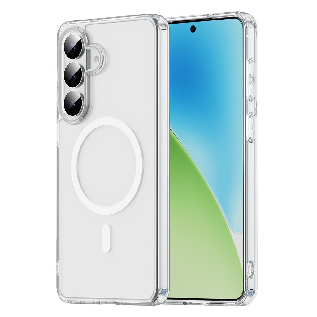 Роскошный Прозрачный Магнитный Чехол Для Magsafe Для Samsung Galaxy S26 Edge S25 FE S24 Ultra Plus A16 A17 A36 A56 A37 A57 5G Обложка