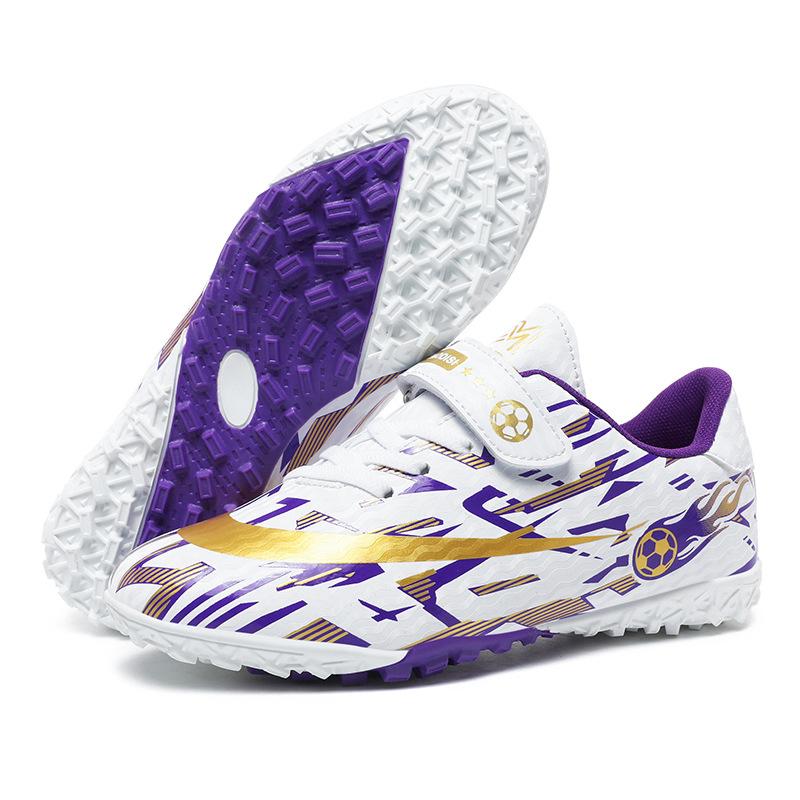 Children's new football shoes broken nails long nails broken nails rotating buckle ground student game football shoes