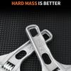 Compact Adjustable Wrench - Large Jaw Opening&Strong Grip, Aluminum Multitool for Bathroom Plumbing Repair, DIY Home Maintenance