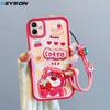 KEYSION Shockproof Case for Samsung A06 4G A05 A04 A04e with Lanyard Silicone Cute 3D Cartoon Doll Phone Cover for Galaxy M04 F04