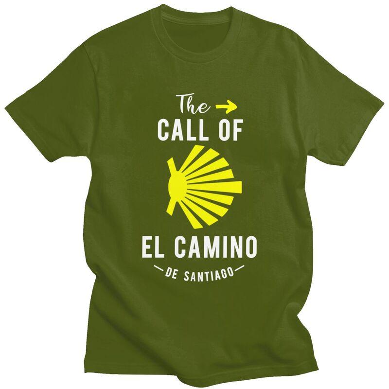 Custom Trendy Buen Camino De Santiago T Shirt Unisex Short Sleeves Pure Cotton T-shirt El Camino Tees Streetwear Tshirts