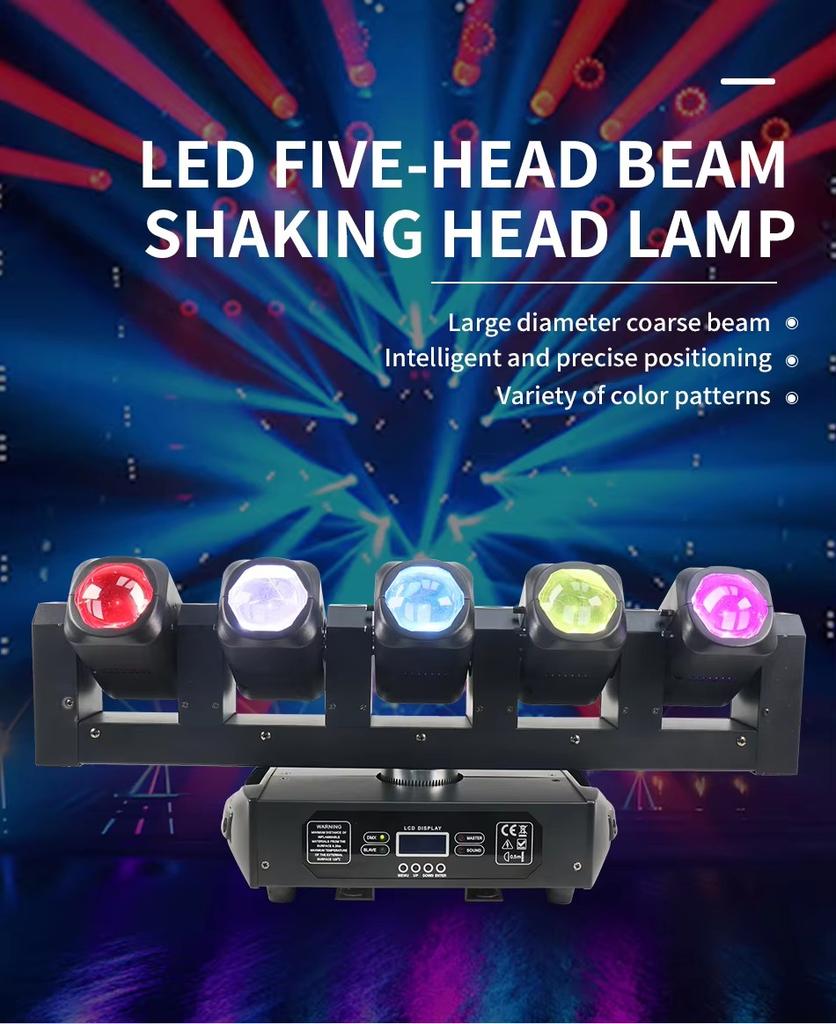 5*40 Вт RGBW Светодиодный Вращающийся Луч Заливка Стробоскоп Сценический Световой Эффект DMX Свет для Диджея Концерт Мероприятие Шоу Сцена Вечеринка