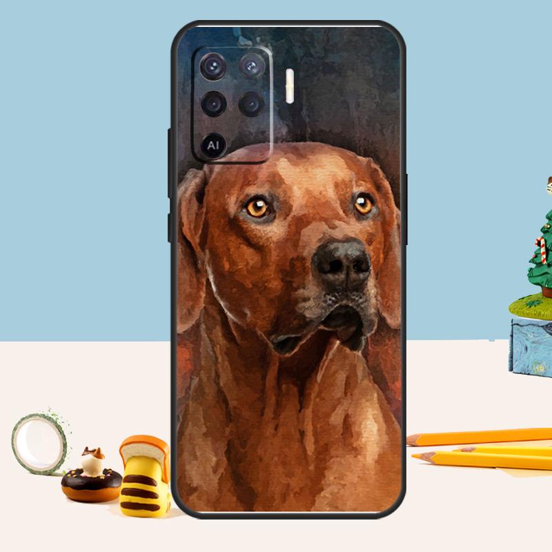 Rhodesian Ridgeback Dog Case For Oppo A54 A74 A94 A80 A60 A40 A18 A38 A58 A78 A98 A96 A76 A16 A15 A17 A57 A5 A6 Pro