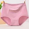 Женское нижнее белье, противоугонные трусики с карманом на молнии и высокой талией, бесшовные эластичные дышащие хлопковые трусы для мамы и бабушки среднего возраста, трусы