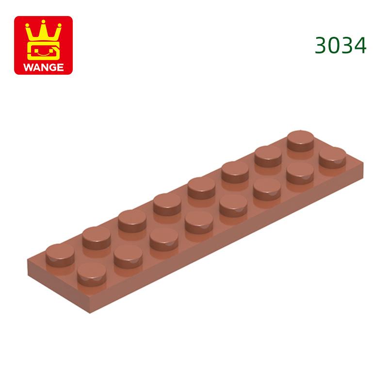 Нетоксичный 44 шт./лот 3034 2x8 Основа Строительные блоки Moc Базовые компоненты Деталь Совместимо с Кирпичи Детская игрушка Подарочная коробка