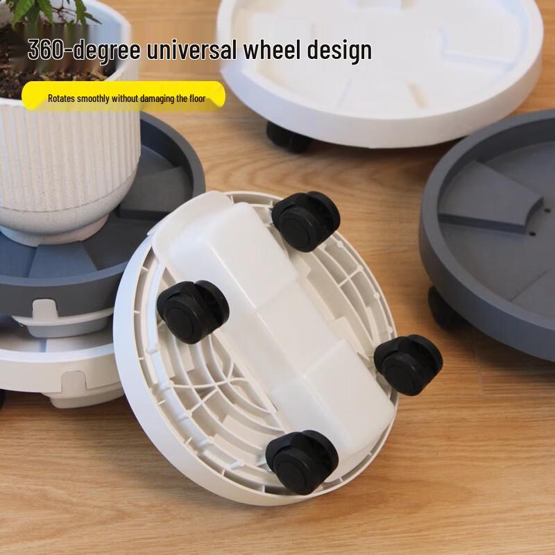 Heavy-Duty Rolling Plant Caddy with Water Tray