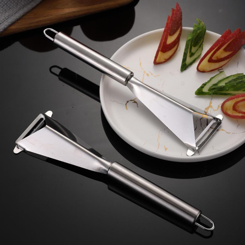 Stainless Steel Fruit Peeler Fruit Platter Anti-Slip Carving Blade Kitchen Tool