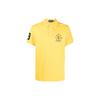 Polo SS23 Логотип Вышитый Прямой Покрой Короткий Рукав Поло Мужские Топы Желтый 710900615-004