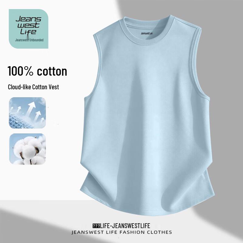 JEANSWEST LIFE Унисекс Майка-жилет 100% Хлопок