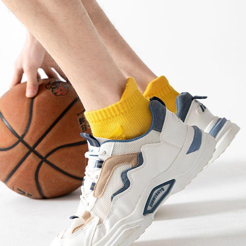 5 пар мужских уличных носков до щиколотки, амортизирующие и противоскользящие спортивные носки, влагоотводящие и дышащие носки с махровой подошвой