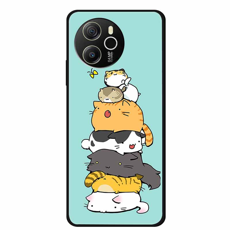For Blackview Shark 8 Case Shark8 Black Silicone Soft Back Cover Case For Blackview Shark 8 Phone Case Cover 6.78" Coque Funda