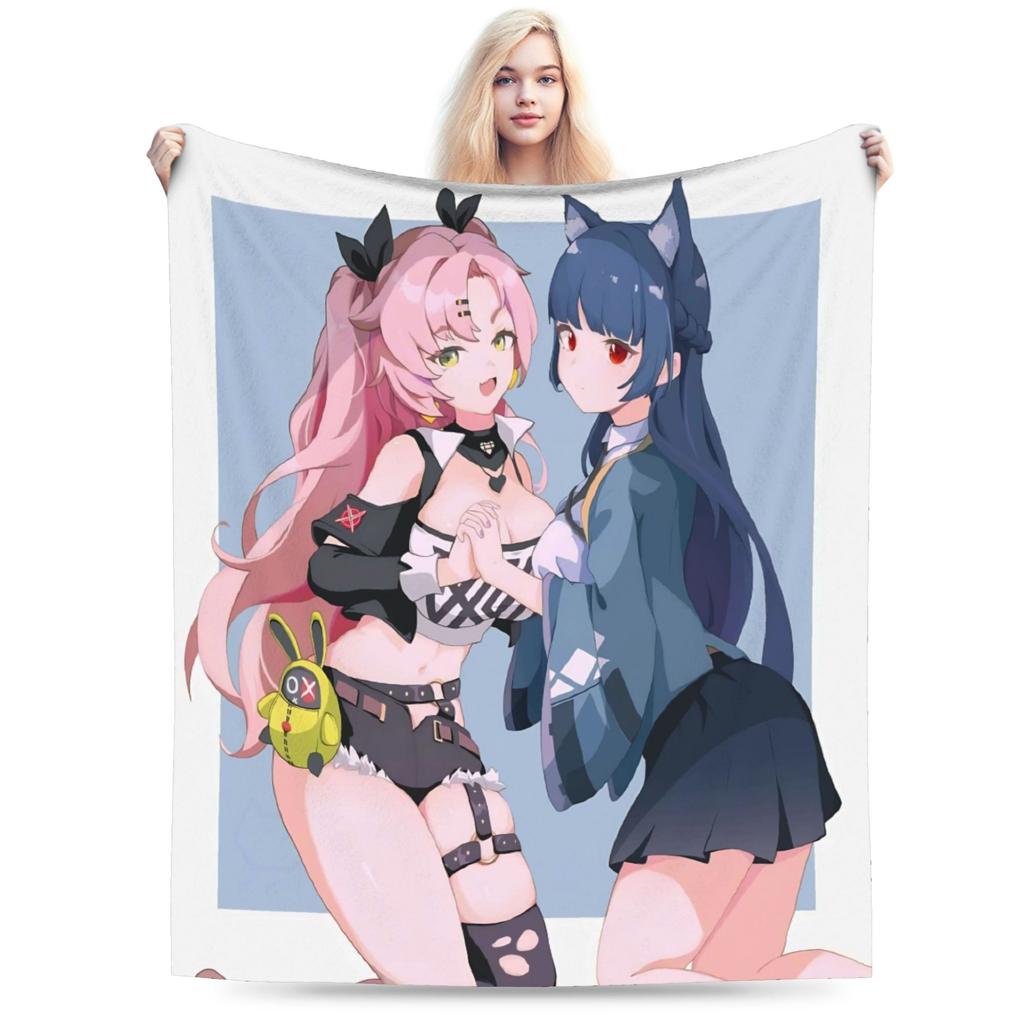 ZZZ Ellen Nicole Miyabi Plush Blanket Girls Boys Flannel Throw Blanket For Couch Chair Super Warm Custom Quality Bedspread Gift