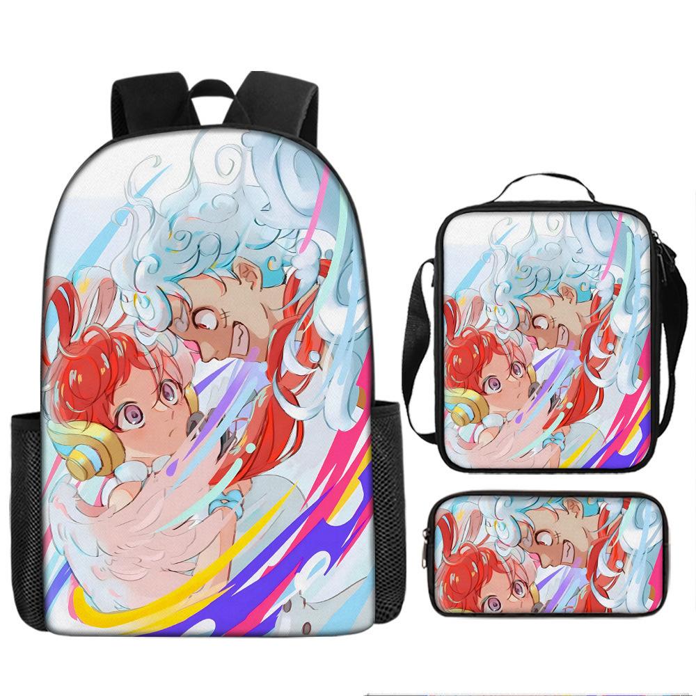 One Piece One Piece Школьная сумка Luffinica Морской король Школьная сумка для ученика Набор рюкзаков