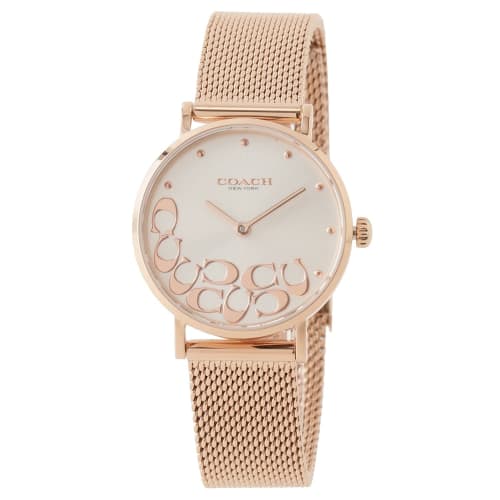 Coach Perry C Logo Mesh Strap Watch