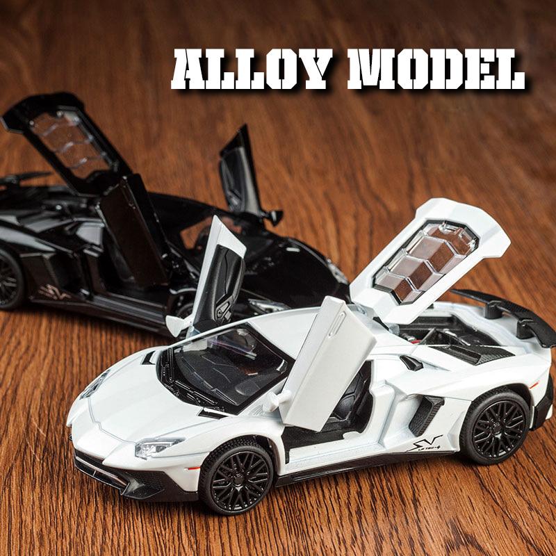 Спортивная модель Lamborghini LP750, масштаб 1/32, из сплава, с детализированным салоном, крутыми световыми и звуковыми эффектами, изысканное настольное украшение