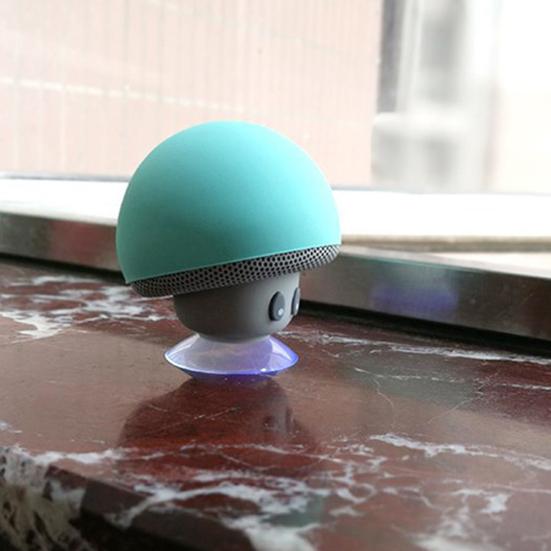 Портативная мини-милая грибовидная водонепроницаемая присоска Bluetooth-совместимая колонка Басовая звуковая коробка