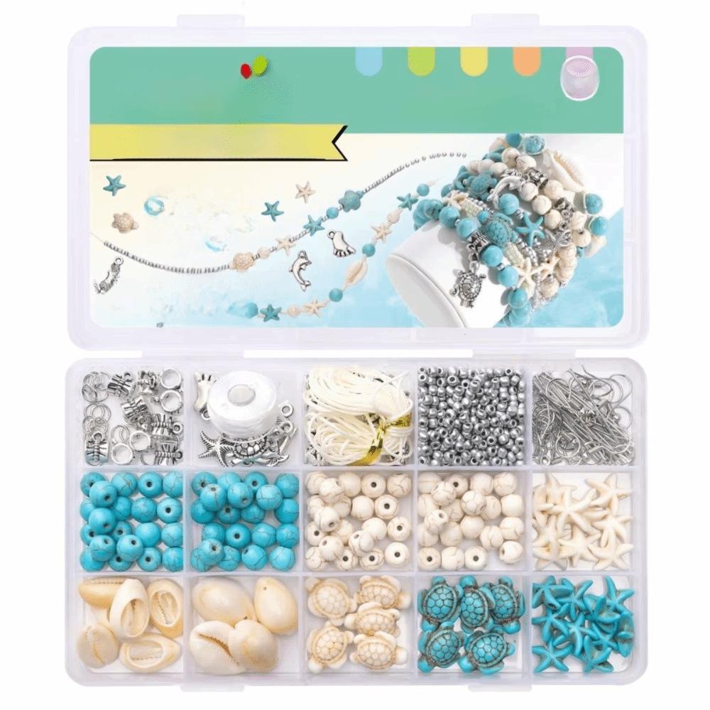 Multi-color DIY Handmade Beaded Set Ocean Inspired Beads Bracelet Making Kit Jewelry Making