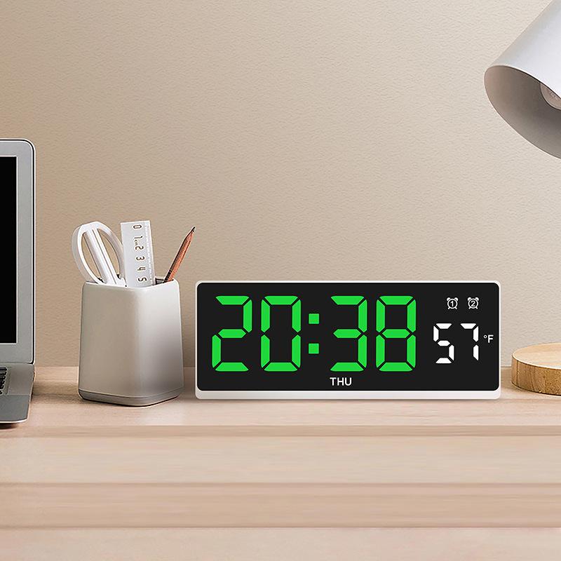 Popular LED alarm clock Multifunctional alarm clock Simple desktop clock Temperature display Multiple sets of alarm clocks 1110