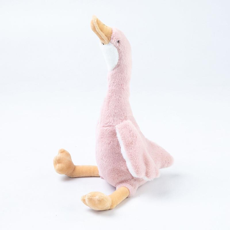 Милая плюшевая игрушка Гусь Очаровательная мультяшная мягкая игрушка Лебедь Креативная кукла Белый гусь