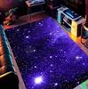 Tappeto Nebulosa Cosmica Viola per Sala Giochi, Soggiorno, Camera da Letto, Antiscivolo, Grande Tappeto con Motivo Notte Stellata