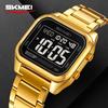 SKMEI 2478 Waterproof Digital Electronic Stainless Steel Clock LED Display Wristwatches Sport Watches for Men Mens Reloj Hombre