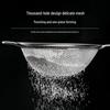 Stainless Steel Ladle with Mesh Sieve for Flour, Medicine, Juice, Baby Food, Sesame, Egg Wash, and Baking