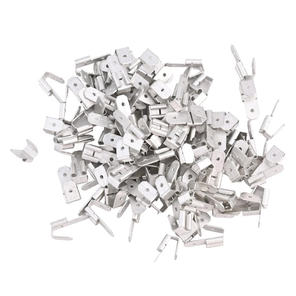 Tinned Copper Double Male Female Connectors 25/50 pcs Insulated Piggyback Spade Terminals for Efficient Wiring