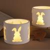 Easter Rabbit Hollow Candlestick Mold Silicone Resin Casting Molds DIY Candle Holder  Home Decor