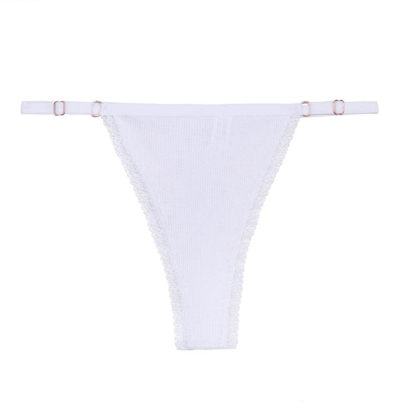 Хлопковые стринги, нижнее белье, регулируемое нижнее белье, удобные трусы, дышащие стринги для девочек, нижнее белье, бикини