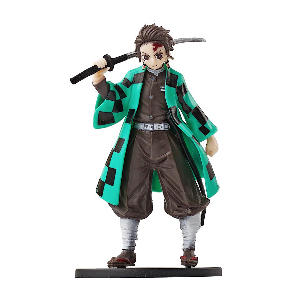 Аниме Demon Slayer Kimetsu no Yaiba фигурка Камадо Танджиро фигурка Agatsuma Zenitsu Nezuko Warrior ПВХ модель игрушки