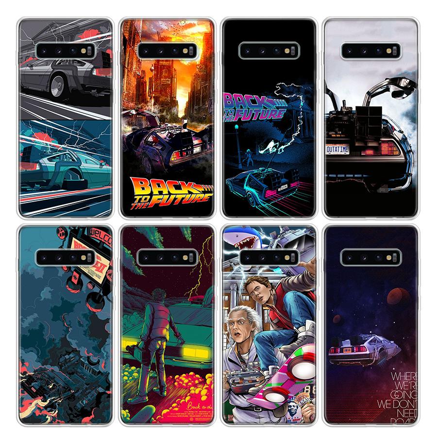 Back to the Future DeLorean Time Machine Phone Case For Samsung Galaxy A52 A51 A50S A32 A22 A12 A02S A72 A71 A31 A70 A30S Note 2