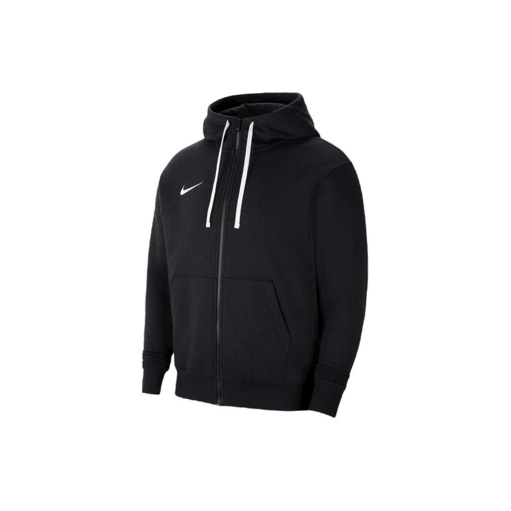Nike Мужская толстовка с капюшоном на молнии с длинным рукавом и принтом логотипа Черная CW6887-010