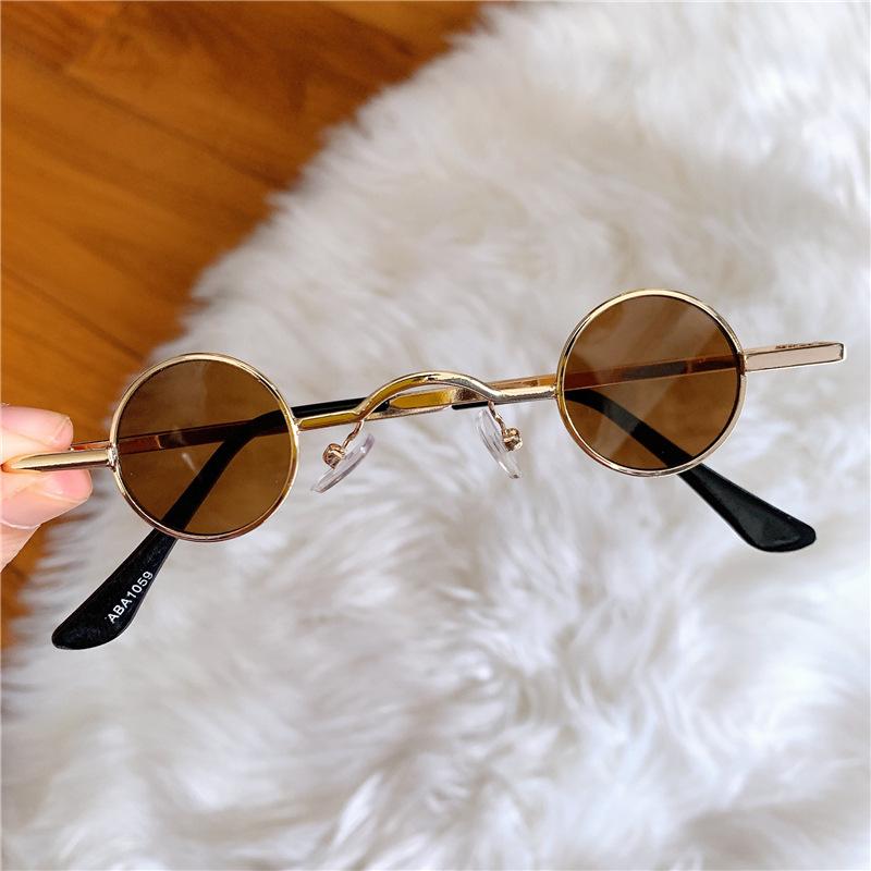 Mini Retro Round Lens Sunglasses - Trendy, Funny, Personality Style