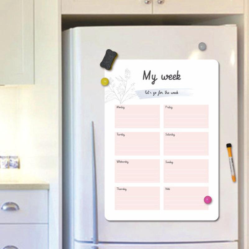 1 Pcs A4 Erasable Whiteboard Kitchen Refrigerator Organizer Planner Reminder Message Memo Erasable Whiteboard Whiteboard Message