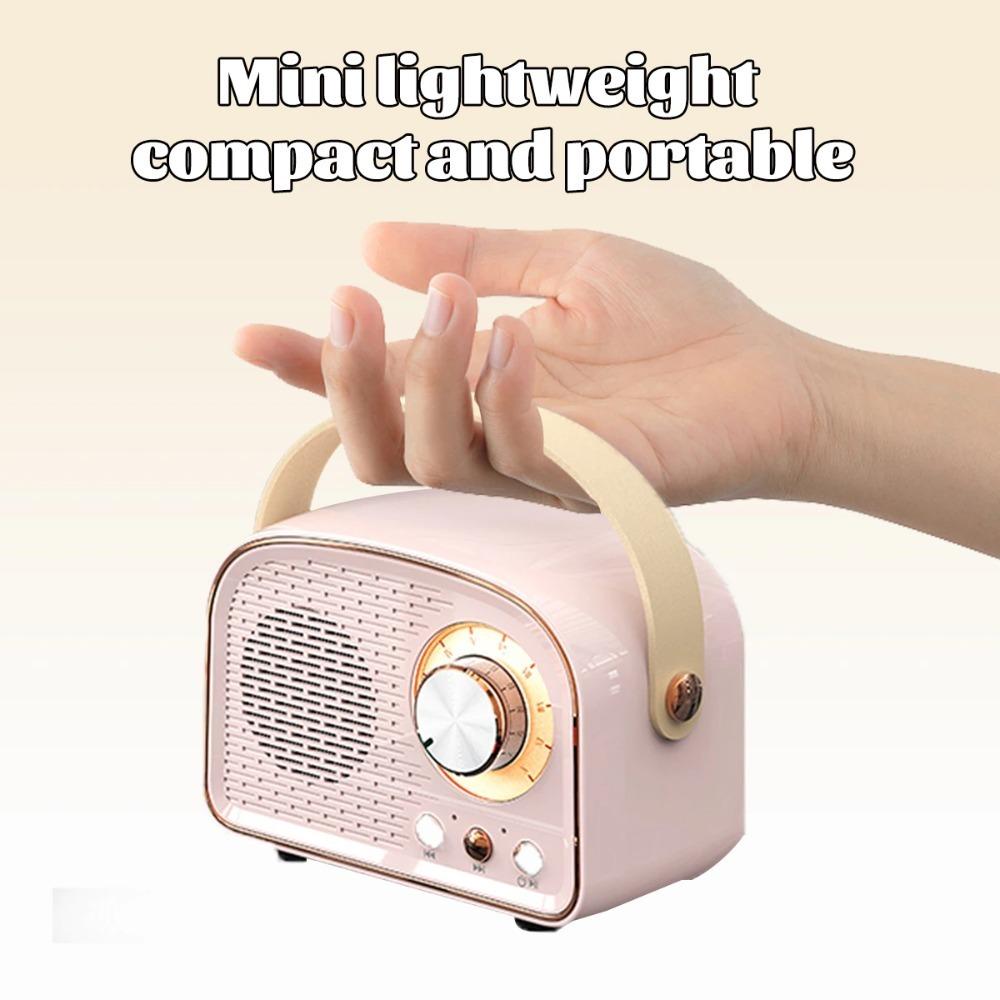 Portable FM Receiver Classical Music Bluetooth-compatible 5.0 Bluetooth Speaker With MIC Mini Radio