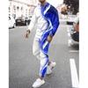 Spring Autumn Men's Tracksuits Tshirt Set Print Long Sleeve Outfits Streetwear Casual Clothing Male Oversized Pants 2 Piece Suit
