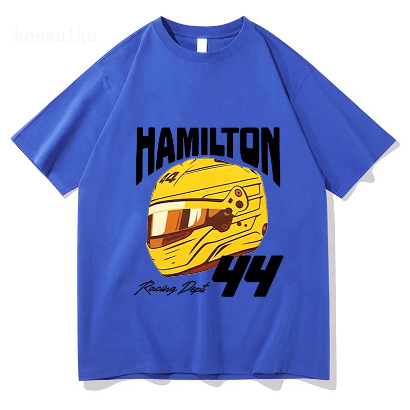 Lewis Hamilton Champion T-Shirt Motorsports Apparel Race Fan Gift Pure Cotton Clothes New Pattern Unisex High Quality T Shirts