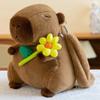Backpack Capybara Designs Large Capacity Cartoon Animal Plush Doll Flower Bag