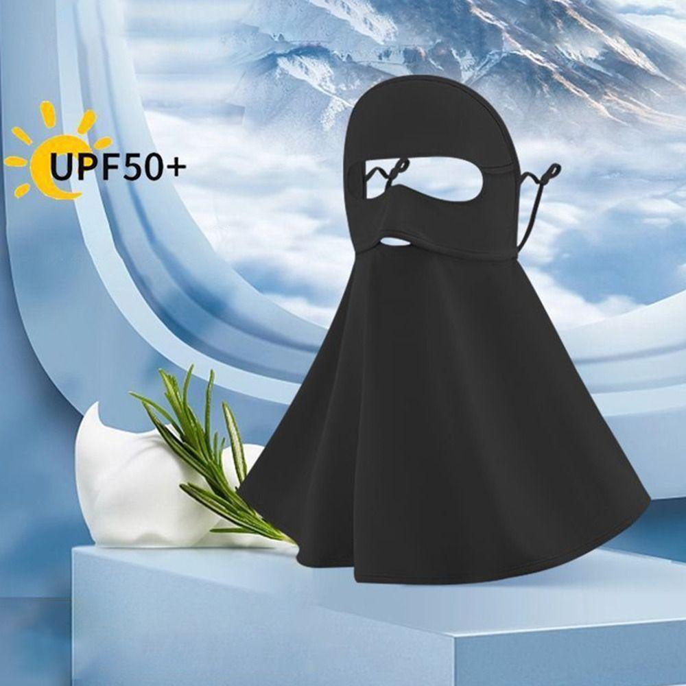 UV Protection Summer Breathable Mask Face Neck Shoulder Sunscreen Shawl for Women
