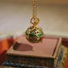 Luxury DIY Trinkets Accessories Hollow out Jewelry DIY Making Charms Enamel Box Necklace  Women
