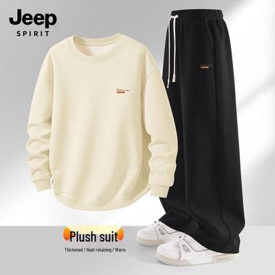 Мужской зимний комплект: флисовая толстовка и брюки JEEP SPIRIT