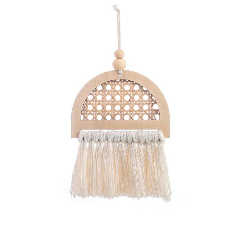 Тканый настенный гобелен макраме в богемном стиле в стиле бохо, домашний декор для комнаты, ручная работа