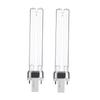 2PCS 9W G23 Base Aquarium Fish Tank UV Sterilizer Purifier Bulbs Germicidal Ultraviolet Replacement Light Bulbs