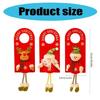 Unique Christmas Door Handle Hanger Christmas Series Figurine Door Hangings Comfortable Easy Install Festival Decors
