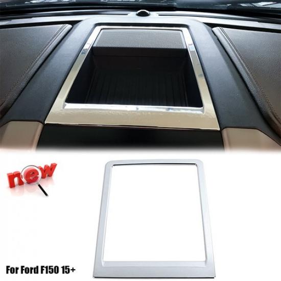 Car Dashboard Storage Box Frame Trim Decor Cover For Ford F150 2015- Chrome