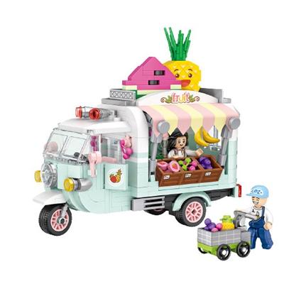Блок, совместимый с LEGO Fruit Truck LOZ, разноцветный
