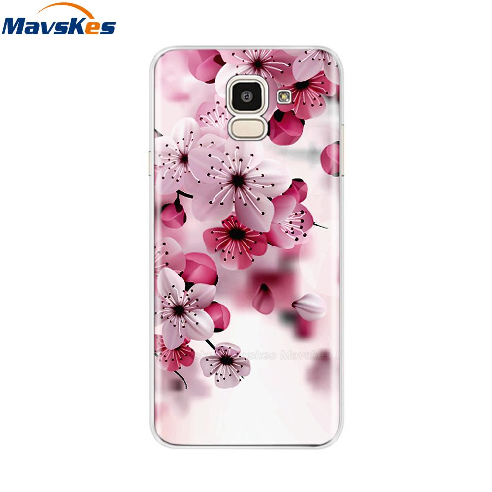 Чехол для Samsung Galaxy J6 2018 Мягкая задняя крышка из ТПУ-силикона sДля Coque Fundas Samsung J6 2018 J6 Plus 2018 Мягкие чехлы для телефона